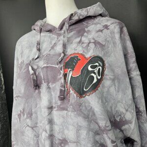 A$$holes Live Forever Hoodie Sweatshirt Mens 3XL Gray Tie Dye Love Kills Gothic